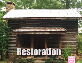 Historic Log Cabin Restoration  New London, North Carolina